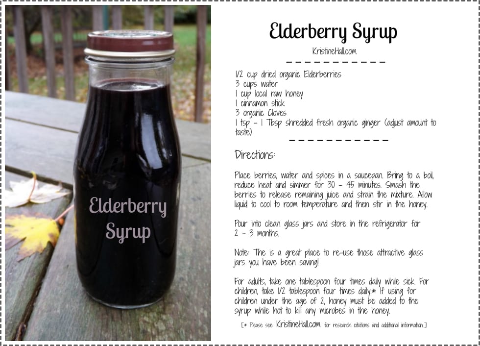 DIY Elderberry Syrup Recipe KristineHall